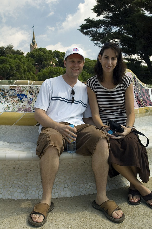 026 Tracy and Greg at the Park Guell